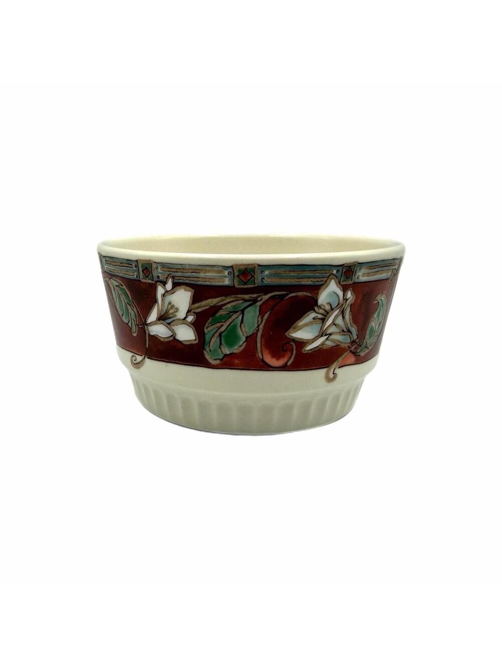 Vintage Pfaltzgraff Mission Flower 5” Round Baker Dish / Serving Bowl - Nesting